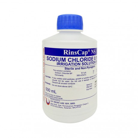 RinsCap NS Sodium Chloride 0.9% Irrigation Solution 500ML
