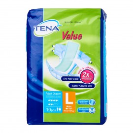 Tena Value Adult Diaper L 10PCS 