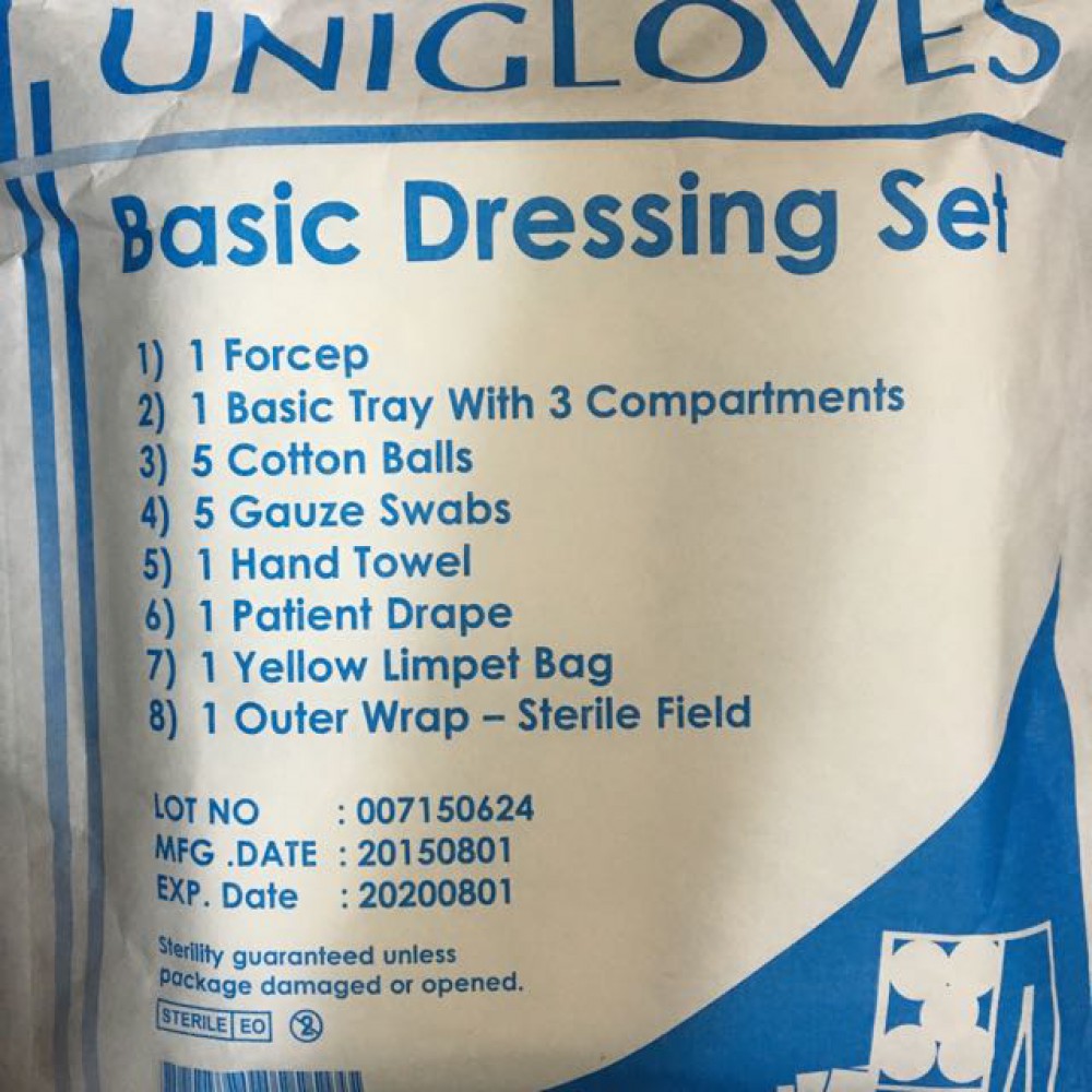 Unigloves Basic Dressing Set (1Forcep)